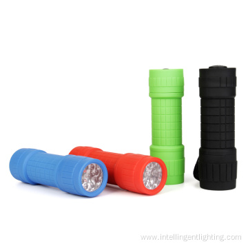 Rubber Flashlights Portable Practical LED and COB Flashlight